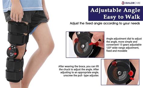 Buy DIALDRCARE Hinged Knee Brace Leg Support Protector Medical Meniscus ...