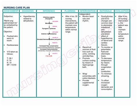 Nursing Care Plans Template Unique Nanda Nursing Diagnosis Upper ...