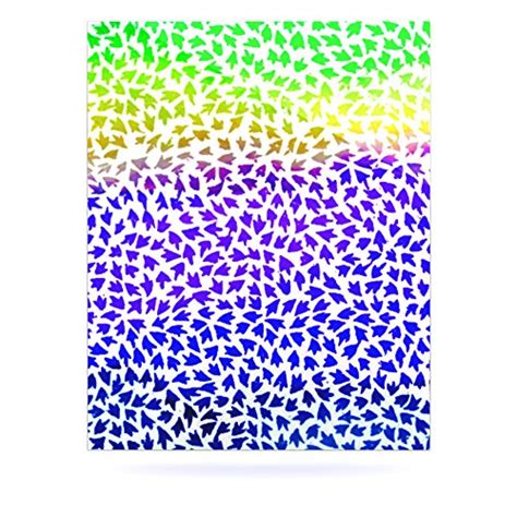 Kess InHouse Sreetama Ray "Aqua Arrows" Blue Purple Aluminum Floating ...