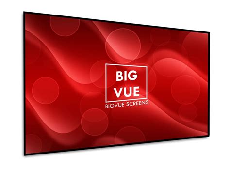 BIG VUE 1 Cm Edge 133 Inches Fixed Frame Projector Screen 16:9 Diagonal ...