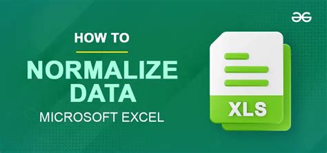 Image result for Normalizing Data in Excel