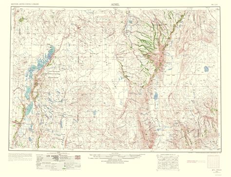 Topographical Map - Adel Oregon Quad - USGS 1963 - 23 x 30.02 - Vintage Wall Art - Walmart.com