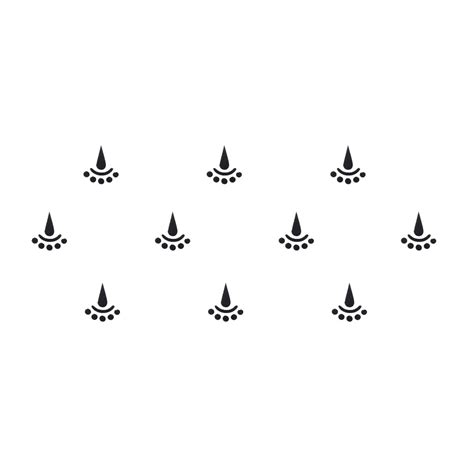 Comet Busters Black Fancy Bindis (10mm)(BIN063)