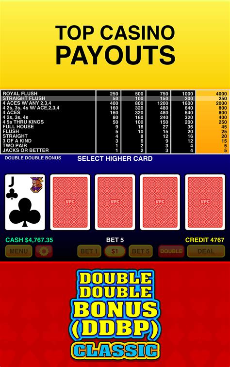 Double Double Bonus (DDBP) - Classic Video Poker - App on Amazon Appstore