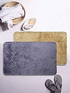 Buy Bianca Plush Solid 2 Piece Microfibre Bath Mat Set - 16"x24 ...