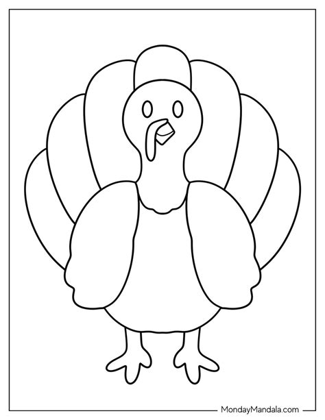 Printable Turkey Template In Color
