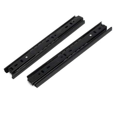 MroMax 10 Inch Length 35mm Width 3-Section Ball Bearing Drawer Slides ...