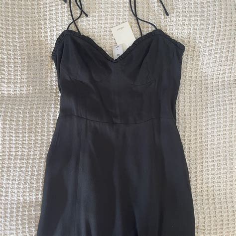 Aritzia Wilfred black mini dress! Never worn. Super... - Depop