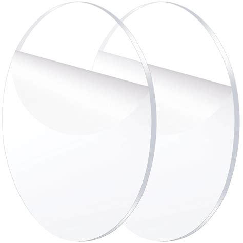 Buy ADTDA 2 Pieces 1/8" Clear Circle Acrylic Sheet,22 Inch Diameter ...