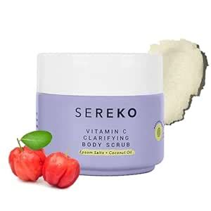 Buy SEREKO Exfoliating Body Scrub – Psycodermatology Formula with Epsom ...