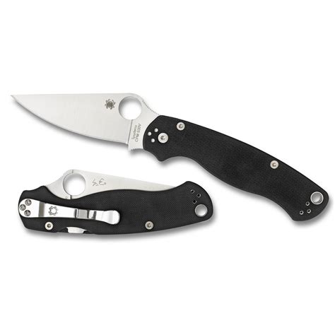 Extac Australia- Spyderco Para-Military 2 Black Folding Knife | 8.2 ...