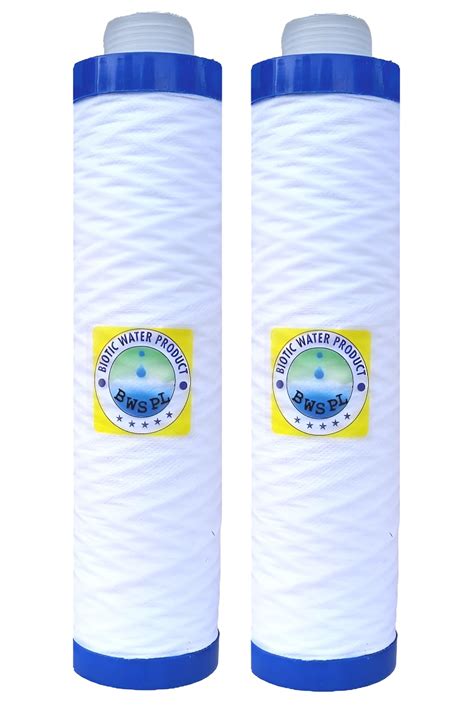 BIOTIC WATER Pre Filter for Water Purifier, 9 inch PP Yarn Wound ...