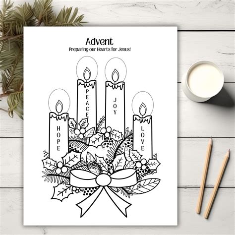 Advent Coloring Pages 的图像结果