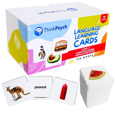 Buy ThinkPsych Food & Animal Picture Play Cards | 150 Thick Picture ...
