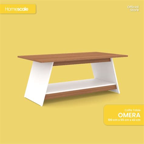 Promo Coffee Table/Meja Tamu OMERA Minimalis Ukuran 100 x 55 x 42 Cm ...