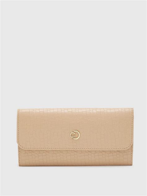 Buy Caprese Elsa Medium Beige Wallet @ 339 | Caprese Bags