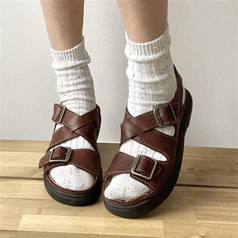 Timberland Women's Brown and Black Sandals | Depop