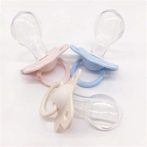 Buy MEIYIN Adult Pacifier Wide-bore Butterfly Shaped Silicone Nipple ...