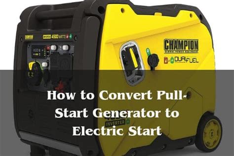 Generator Electric Start Conversion 的图像结果