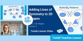 👉 Year 1 2D Shapes Video Lesson 1 (teacher made) - Twinkl