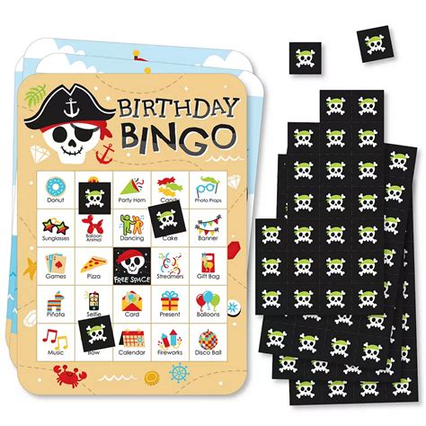 Big Dot Of Happiness Pirate Ship Adventures Cards And Markers Birthday ...