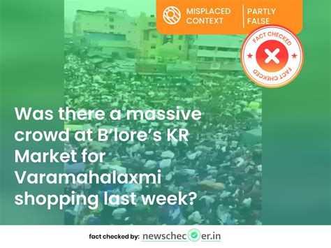 Year Old Video Showing A Massive Crowd At Bangalore’s KR Market Goes ...