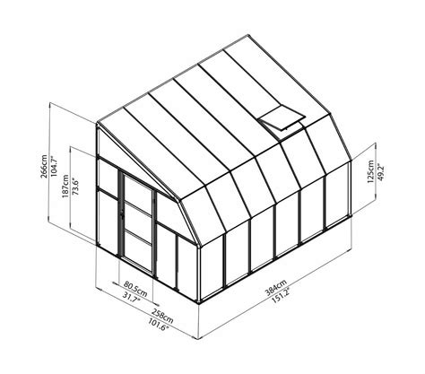 Canopia By Palram Sun Room 2 8X12 Lean-To Greenhouse [HG7612] | Free ...