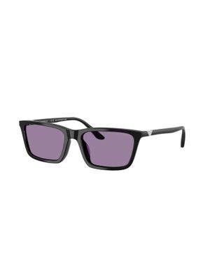 Buy EMPORIO ARMANI Women Uv Protected Purple Lens Rectangle Sunglasses ...