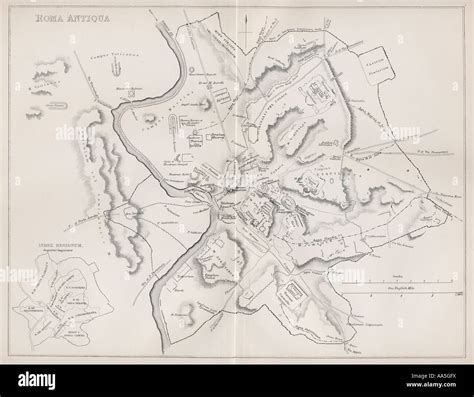 Ancient map of city of rome hi-res stock photography and images - Alamy