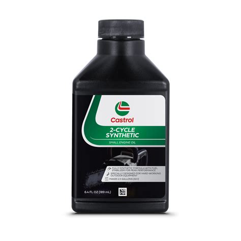 Castrol 2 Cycle Full Synthetic Oil – Small Engine Formula – 50:1 Mix ...