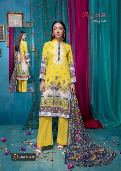 Keval Alija B Vol 14 Heavy Karachi Cotton Dress Material Catalog