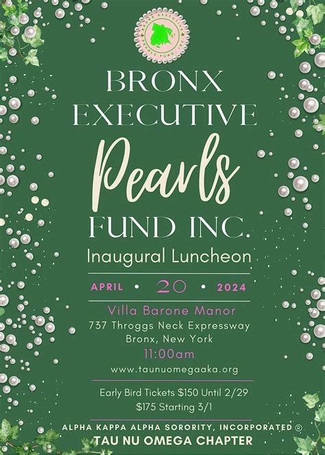 Bronx Executive Pearls Fund Inc. Inaugural Luncheon, Villa Barone Manor ...