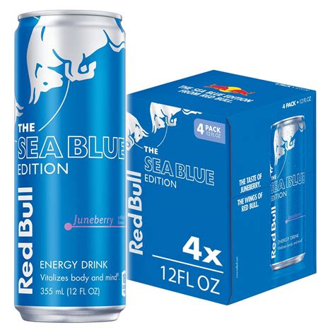 Red Bull Sea Blue Edition Energy Drink, 12 Fl Oz, 4 Cans - Walmart.com