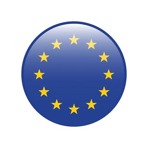 Le logo du drapeau de l'Union européenne, le cercle, l'icône, l ...
