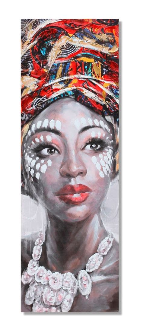 Cuadro Africana en Lienzo - Cuadros Anseli