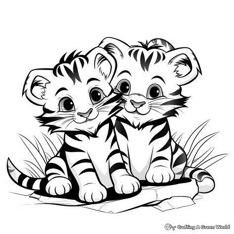 Cute Baby Tiger Coloring Pages - Free & Printable!
