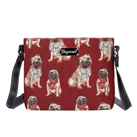 Buy Signare Tapestry Crossbody Shoulder Bag Purse Handbag in Pug Dog ...