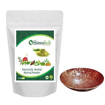 Buy HENNAHUB Herbal Henna Powder 1kg, Triple Filter For Hair And Hand ...