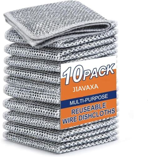 Sigma 6 Pack Dishwashing Cleaning Cloth New Upgraded Multipurpose Non ...