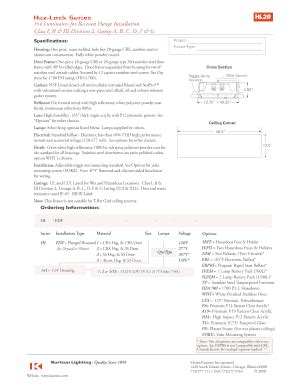 Fillable Online 1x4 Luminaires for Recessed Flange Installation Fax ...