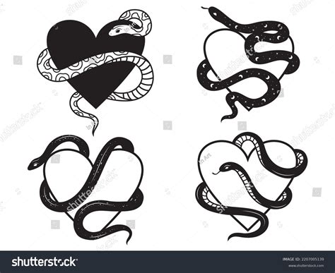 Heart Snake: Over 5,101 Royalty-Free Licensable Stock Vectors & Vector ...