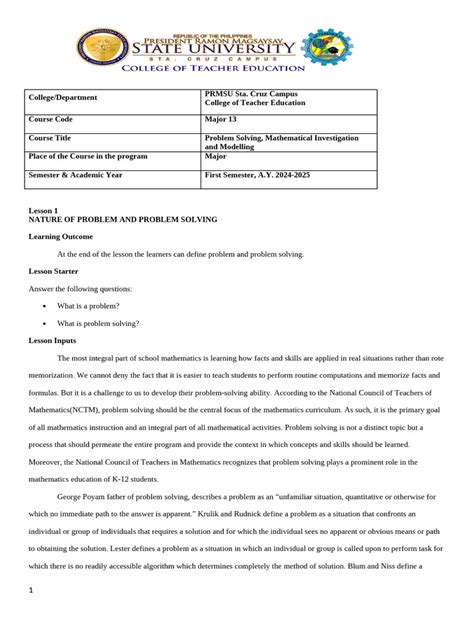 Image result for Problem Solving Module