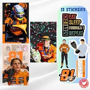 The Red Poster - Oscar Piastri Posters (Pack of 3) | Formula 1 (F1 ...