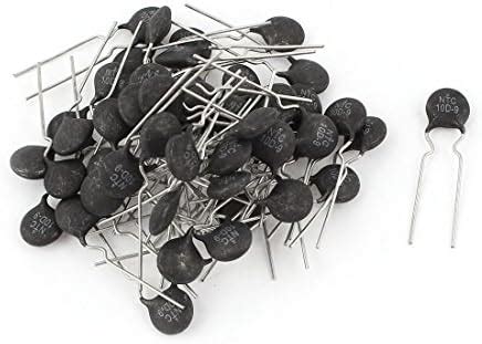 uxcell 50pcs 10 Ohm 2A Temperature Sensor Power NTC Thermistors for ...