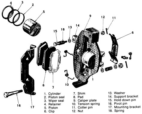 Image result for Exploded Brake Caliper