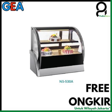 Jual Gea Countertop Cake Showcase NS-530A Display Cake Cooler NA 530 A ...