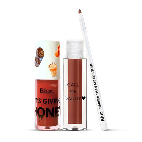 Perfect Lip Kit | Liquid Lipstick + Lip Oil + Lip Liner @999 – Blur India