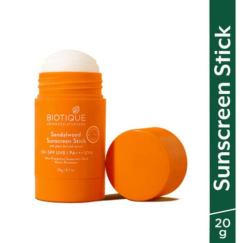 Biotique Sandalwood Sunscreen Stick, SPF 50+ |Ultra Prote...