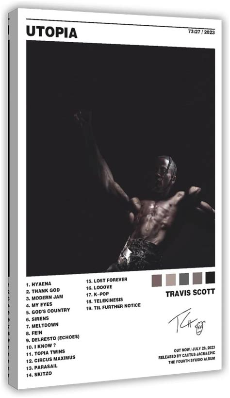 Radioisld Travis Scott Utopia Music Album Canvas Poster India | Ubuy