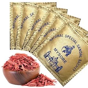 Mysore Sandalwood Sachets (Pack of 6) – Natural Aroma Potpourri ...